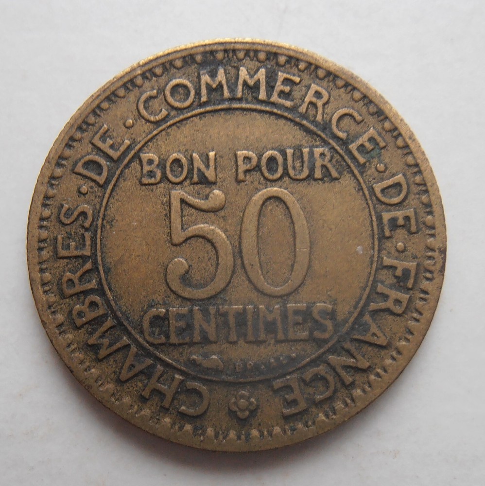 FRANCE 50 CENTIMES 1922