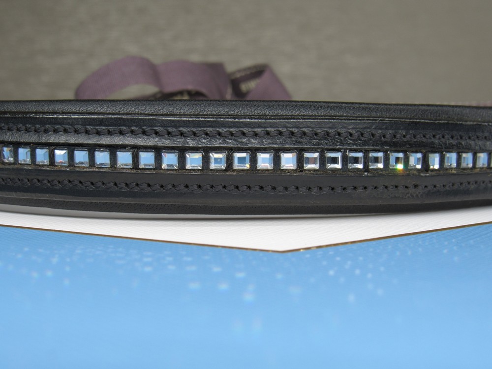 Custom Browband : Subtle Shimmer - Tiny Crystals