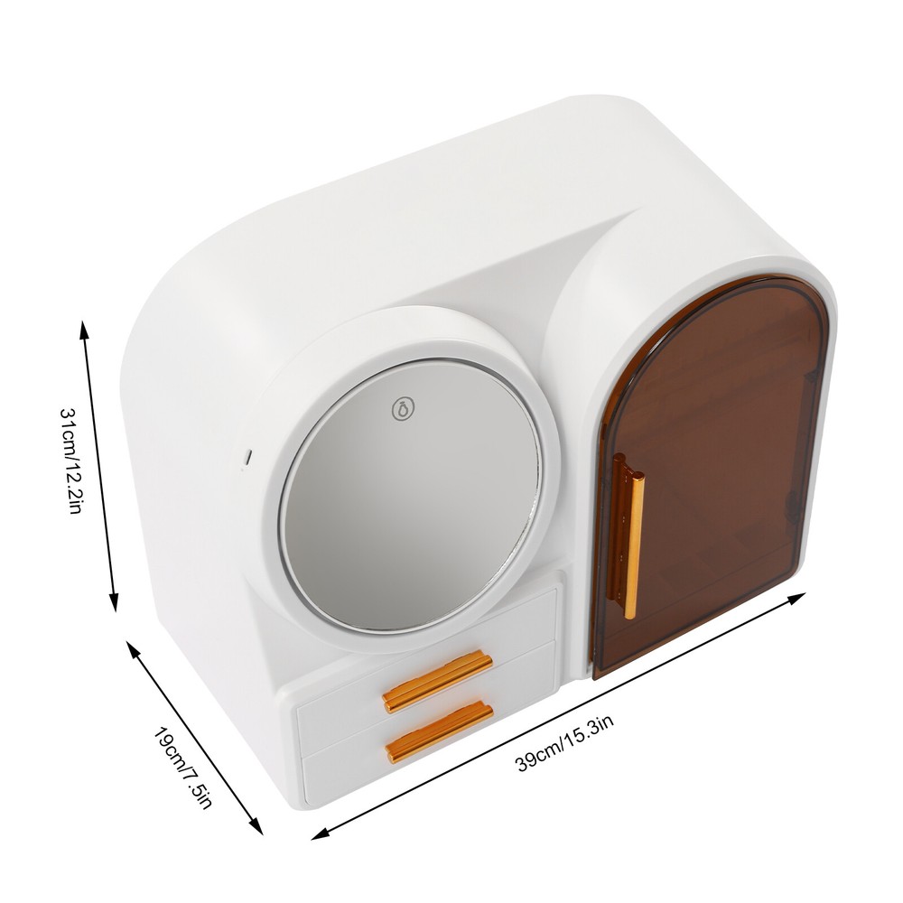 Combined Cosmetic Large Capacity Storage Box Multi Function With USB LED Light