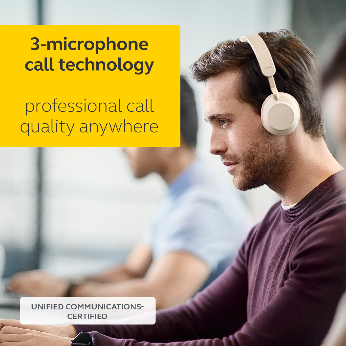 Jabra Evolve2 65 - USB-C UC Mono - Beige, Refurbished