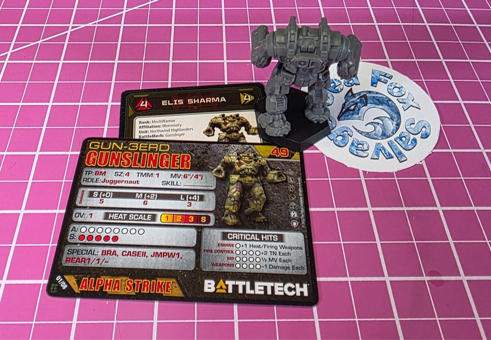 BattleTech Gunslinger Mech -- Northwind Highlander's Command Lance + Cards