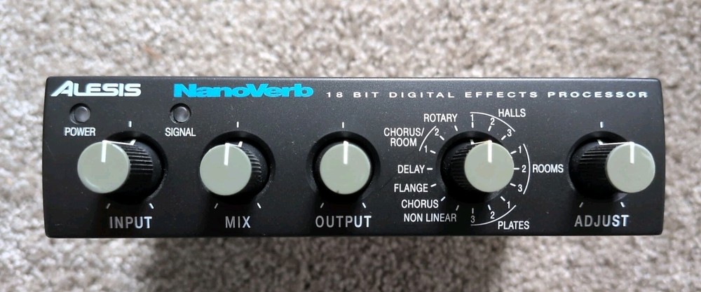Alesis Nanoverb 18-Bit Digital Effects FX Processor *NO Power Adapter*