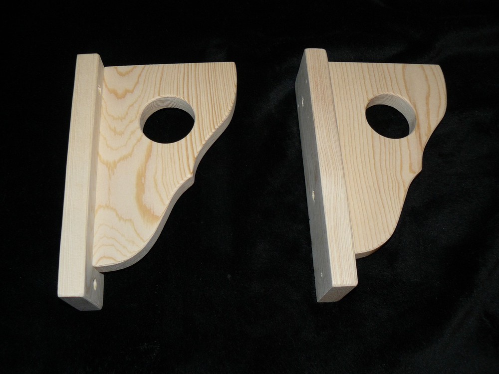 Decorative Wall Brackets with Rod Holder