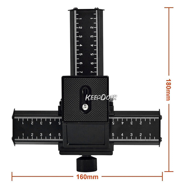 2 Direction Macro Shooting Ball Head Quick Release Plate Micro Platform Stand