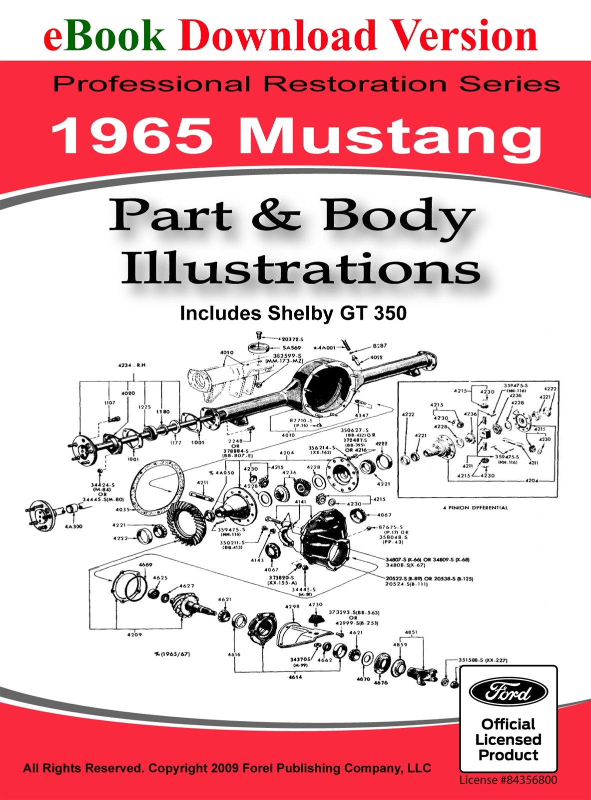 1965 Ford Mustang Part and Body Illustrations (eBook Download)