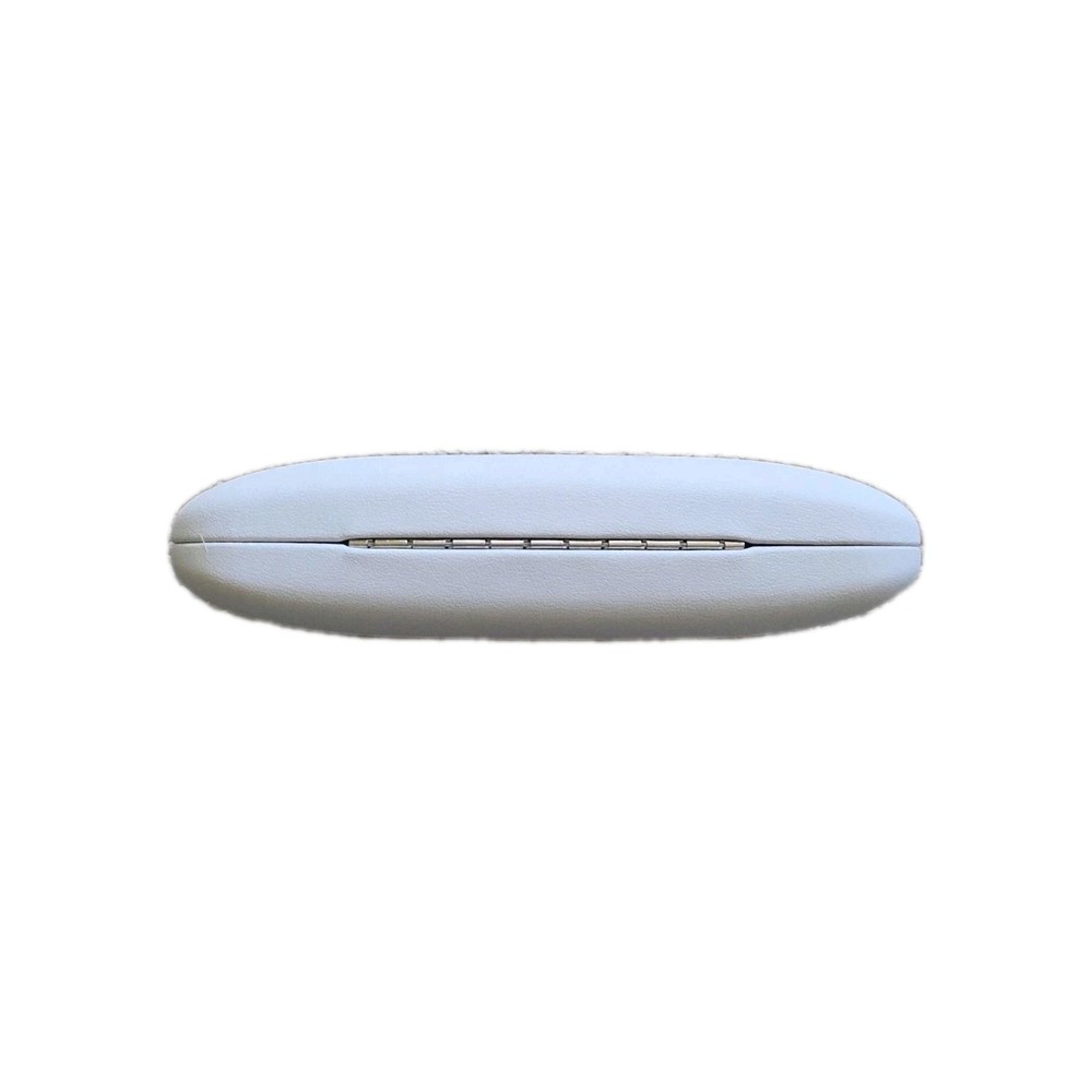 Authentic Liz Claiborne White Hard Eyeglass Case Clamshell Logo Hard Shell EUC