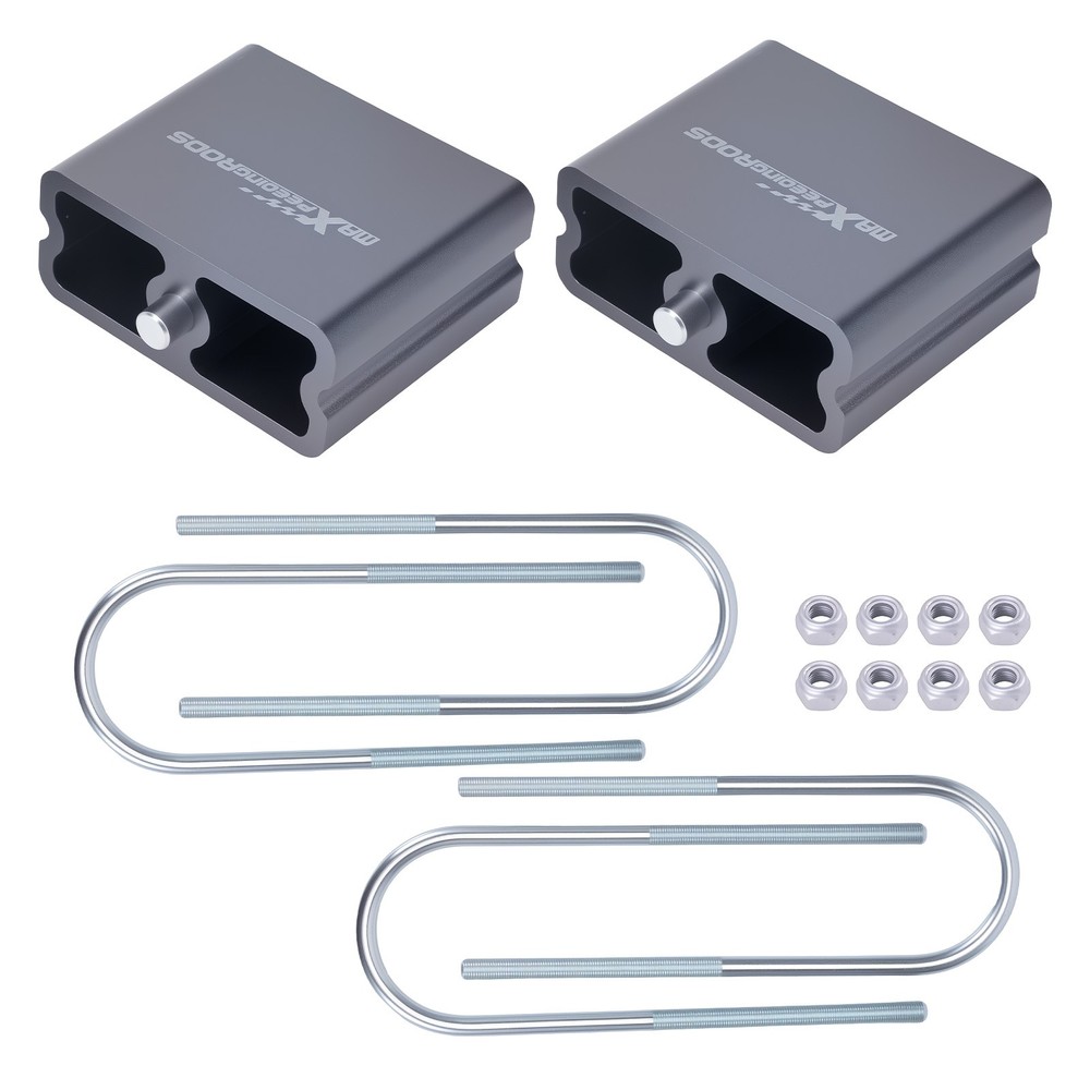 4" Lowering Block Kit Universal Leaf Spring Drop with U-Bolts
