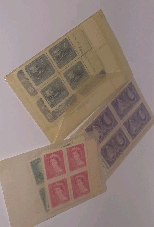 Canada Postage Stamps Plate Block Lot