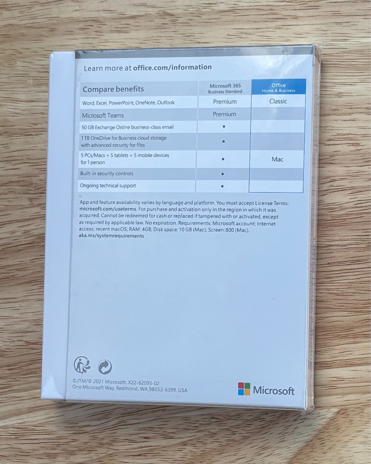 Microsoft Office Home & Business 2021 for Mac – USB Installer – Retail Box –
