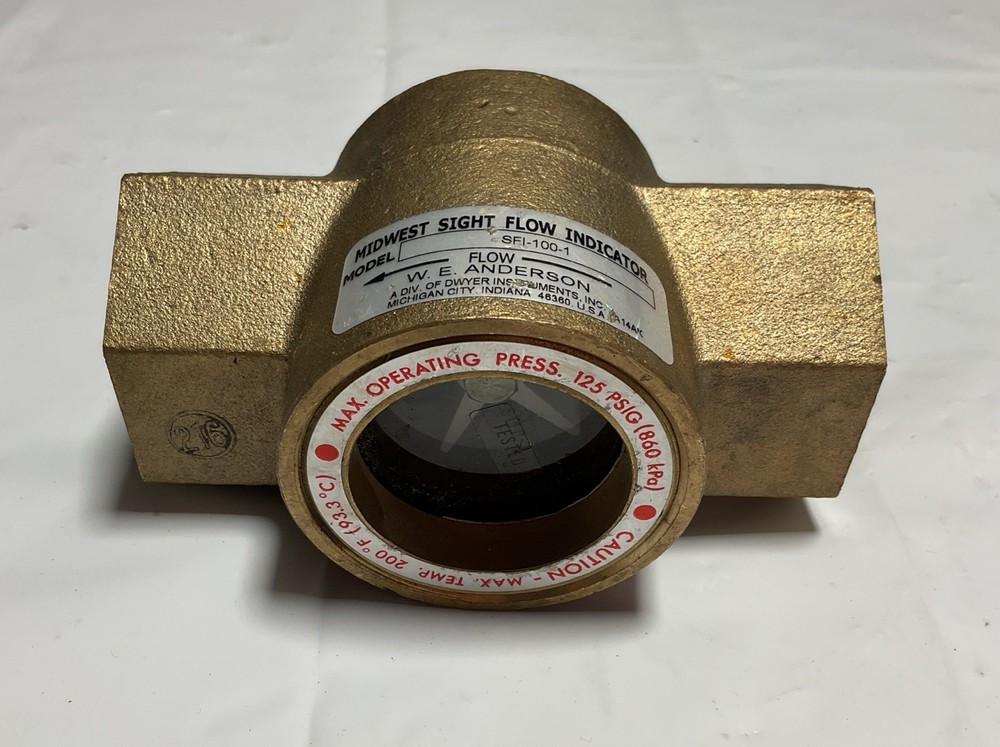 W.E. Anderson SFI-100-1 Midwest Sight Flow Indicator