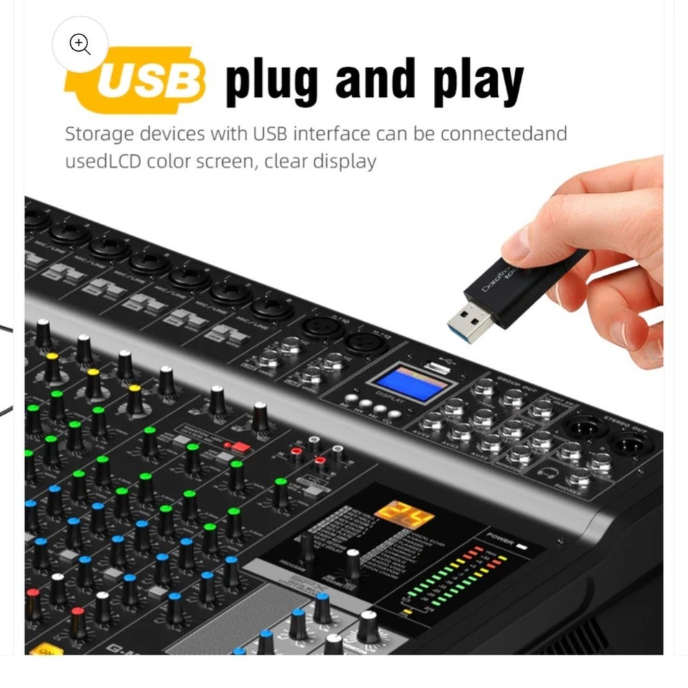 G-Mark MG16 MP3 Professional Audio Mixer Consule