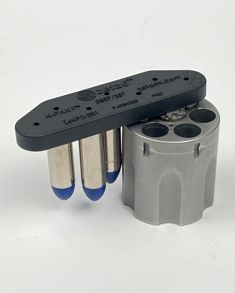 Zeta6 K-PAK2 EDC Stackable Speedloader for 38spl/357mag 6-Shot K-frame / 2-Pack