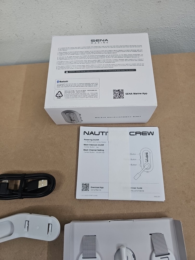 Sena Nautitalk Crew Compact Marine Mesh Communication, Single Pack ❗️OPEN BOX❗️