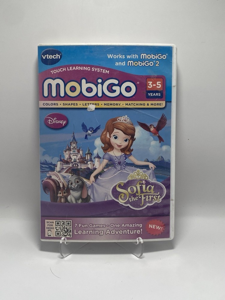 VTECH MobiGo Touch Learning System Game Disney Sofia the First Ages 3-5 Yrs New