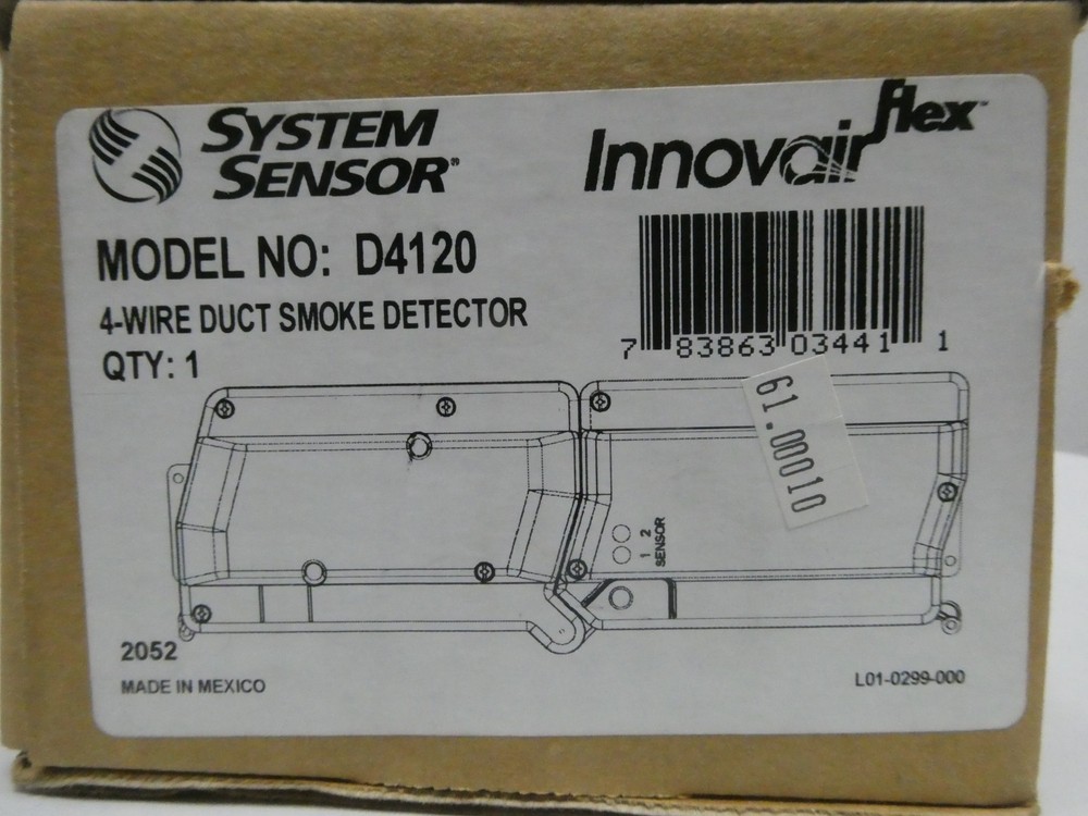 System Sensor D4120 4-wire Duct Smoke Detector