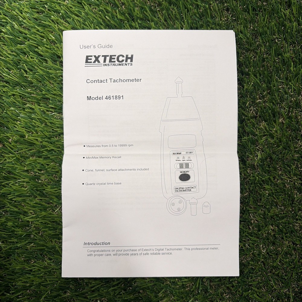 Extech 461891 Digital Contact Tachometer