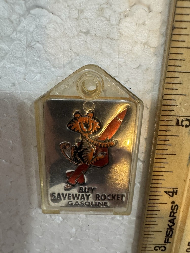 Vintage Keychain- Saveway Rocket Gasoline