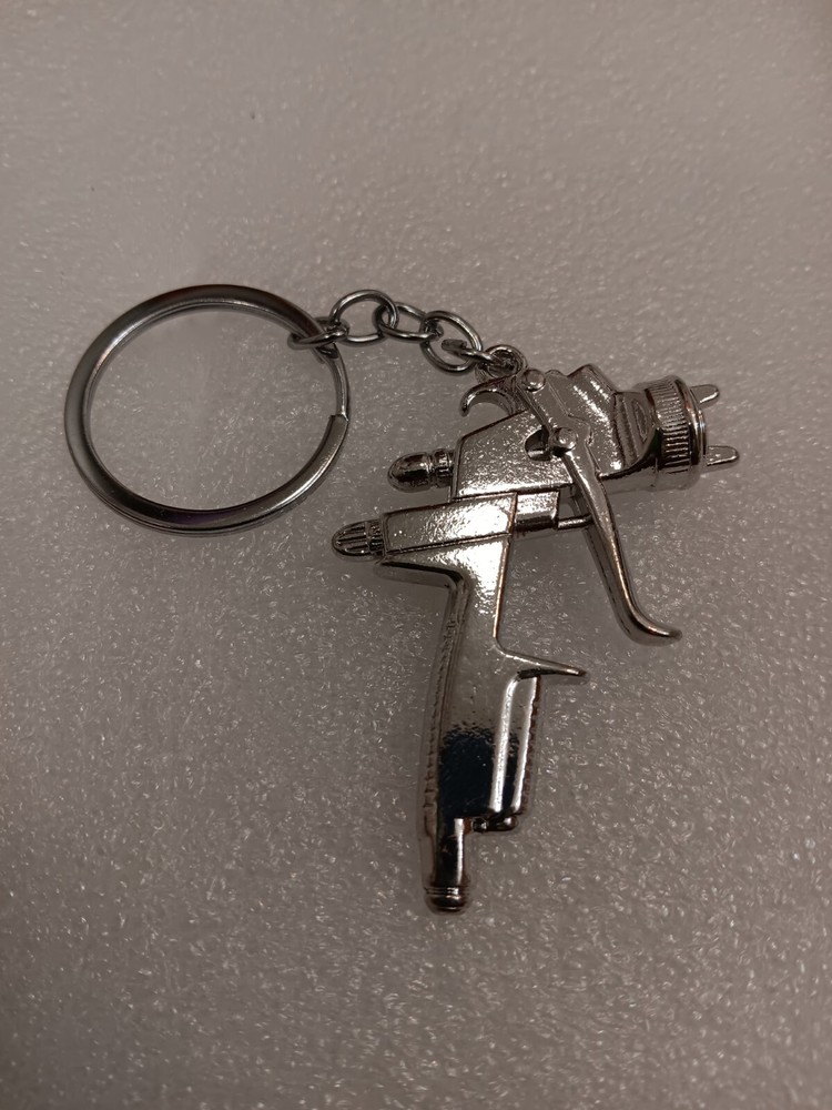 Spray Paint Gun Key Chain Ring Painter Keychain