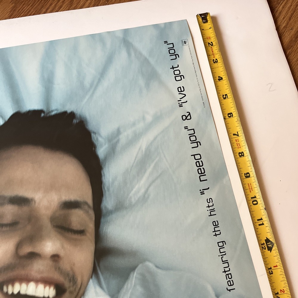 Marc Anthony – Mended (24x36 ) Original Promotional Poster 2002