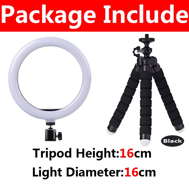 10 Inch LED Ring Light Mini Tripod for iPhones