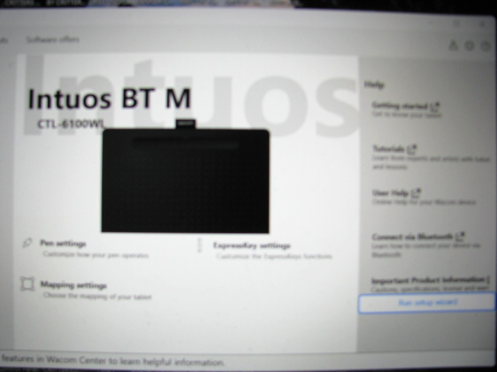 WACOM INTUOS CTL-6100WL, M Wireless Bluetooth/ USB Graphics Drawing Pad, PC/ Mac