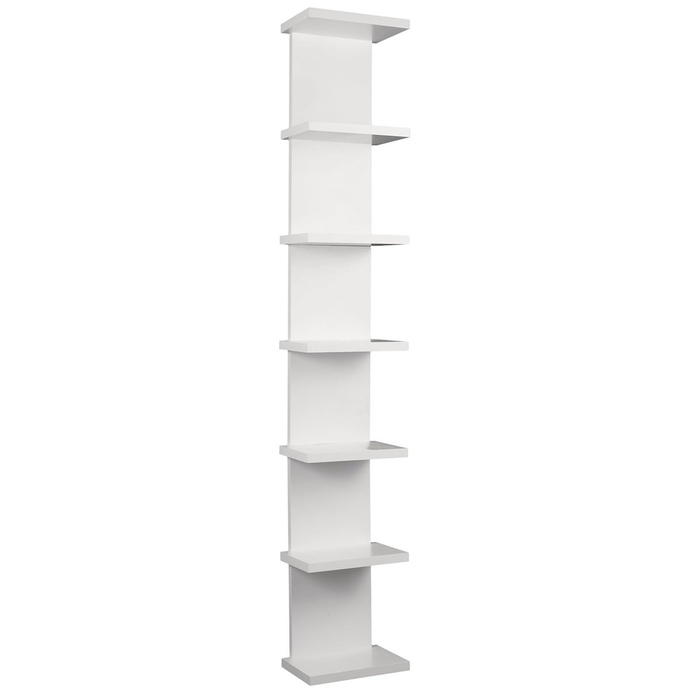 7 Tier Wall Shelf Unit - Lack Floating Shelf, Compact Display Float Shelves, ...