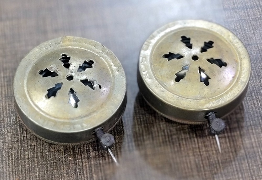2 Pc Vintage Style Phonograph Soundbox Combo – Gramophone Head Replacement..