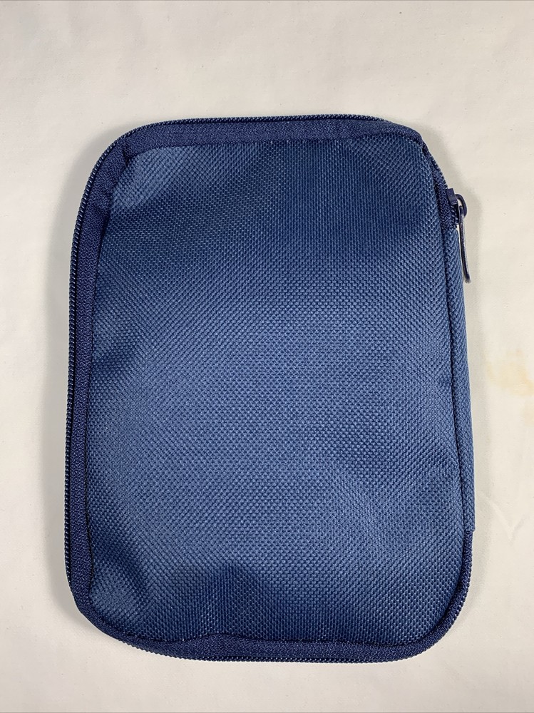 Blue Portable First Aid Pouch/Bag ~ Empty ~ 7" x 5" * Bag Only*