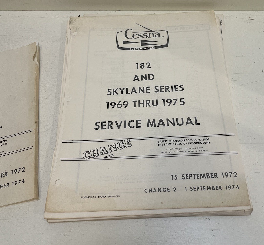 1969 - 1975 CESSNA 182 and Skylane Series Service Manual Original READ