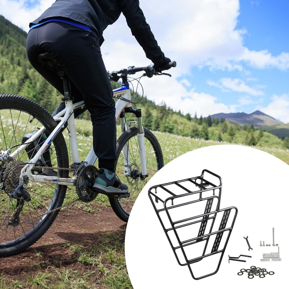 Bike Front Rack Backpack Carrier Rack Practical Bike Attachment Bicycle Front