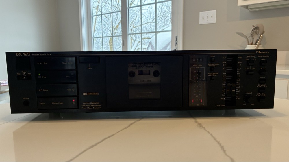 NAKAMICHI BX-125 CASSETTE DECK Play Rewind FasTForward all work READ DESCRIPTION