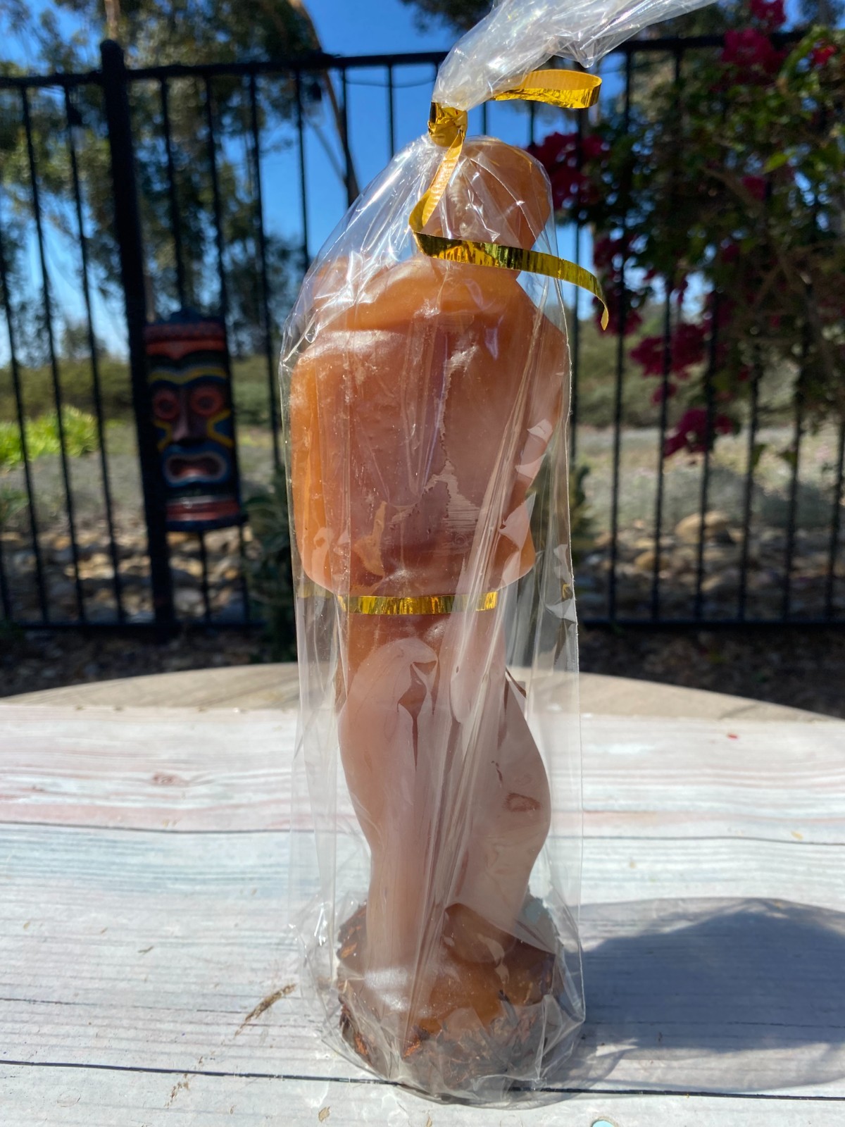 Vela Para Amarre, Religion, Brujeria, Fe y Devocion, Bendesidad 10" Miel Candle