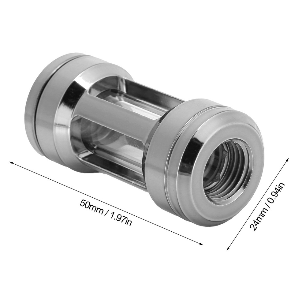 § Silver Computer Water Cooling Filter G1/4 Thread Computer Cooler Filters