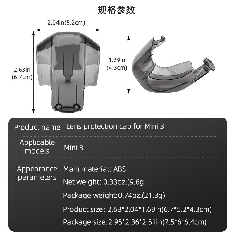 Original Gimbal Camera Protective Dustproof Cover For DJI Mini 3 / Mini 3 Pro