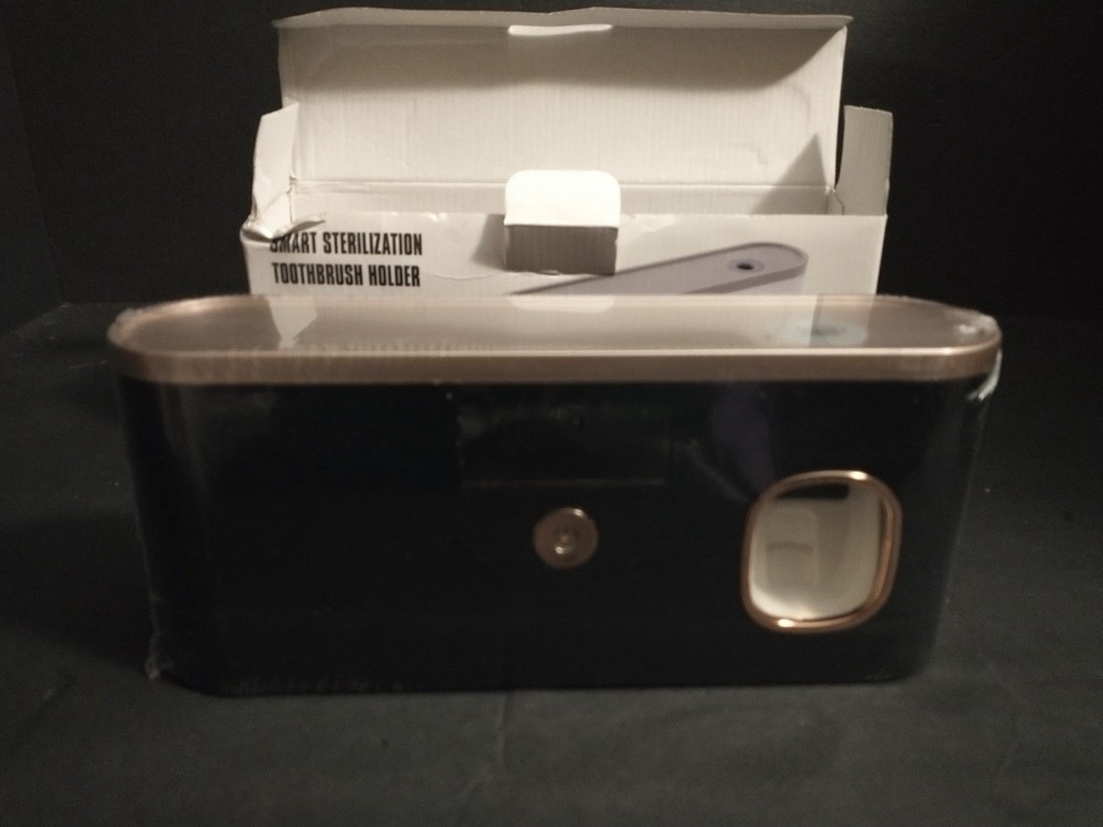 NEW Wall Mount Smart Sterilization Toothbrush Holder Toothpaste Dispenser
