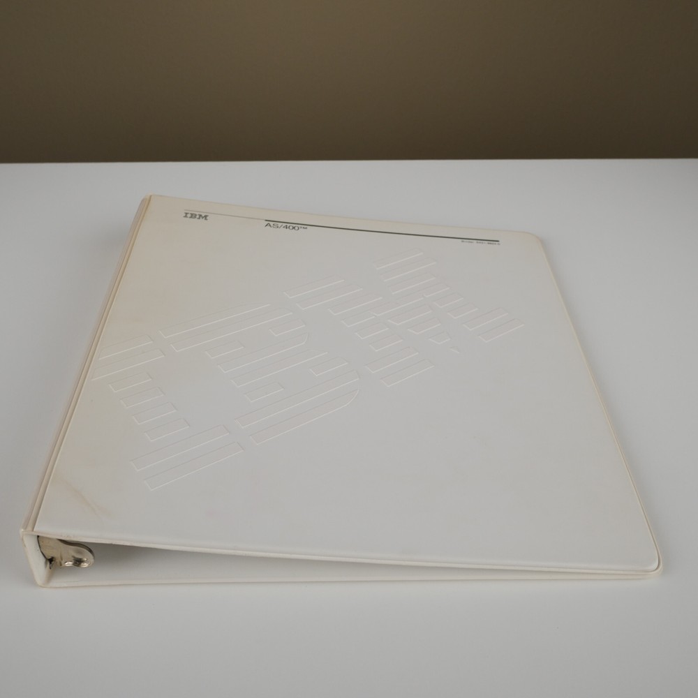 Vintage IBM AS/400 Binder