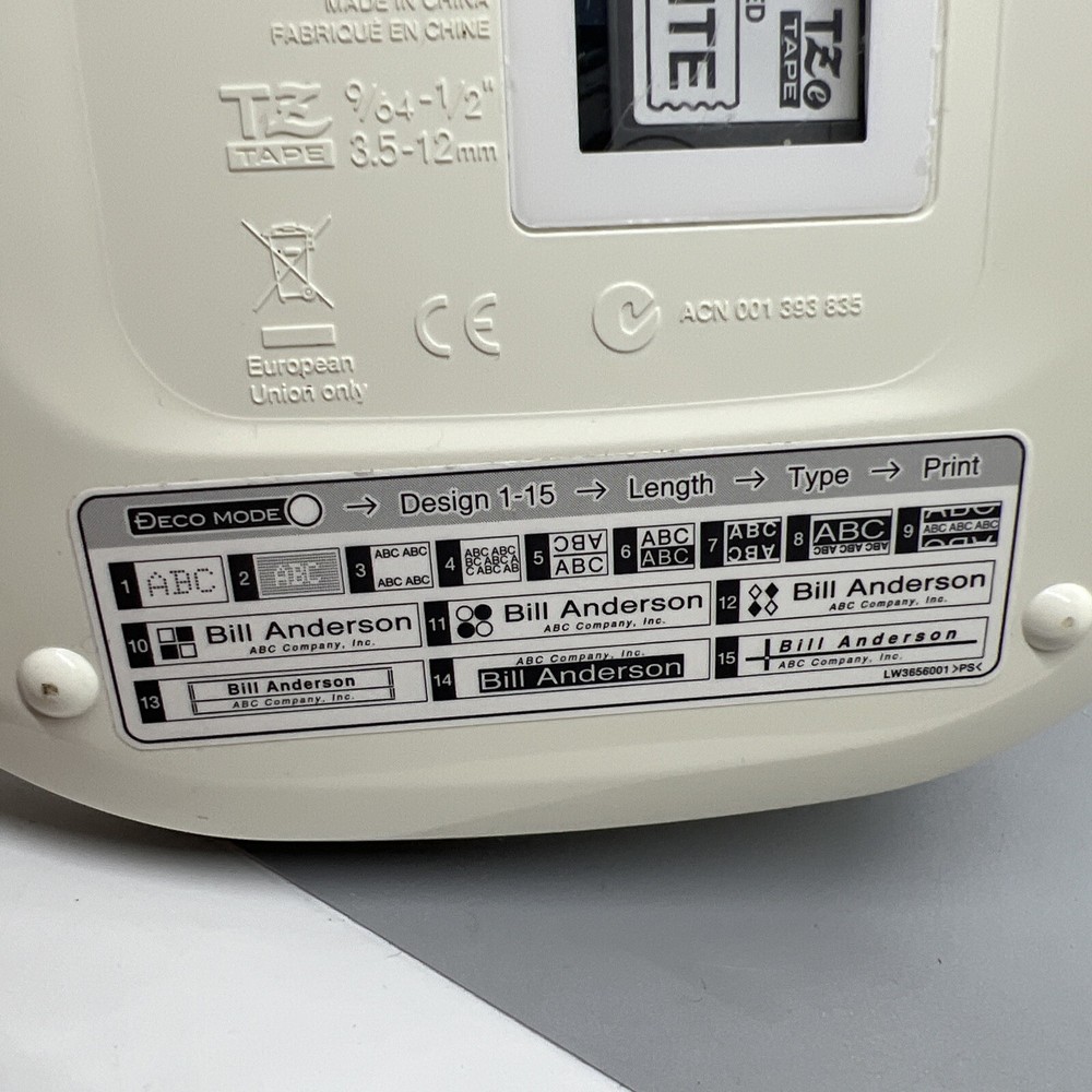 Works Great Brother PT-1290 Label Thermal Printer With Partial Ribbon