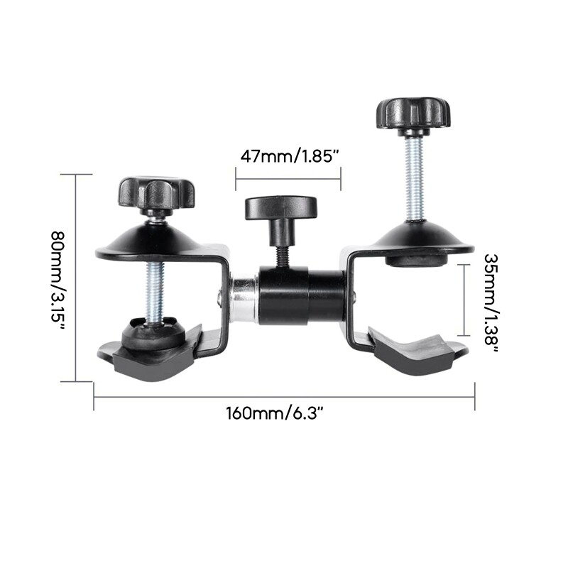 Camera C-clamp Bracket Mount Clip Pictures Taking Rain Shadow Adjustable Rack
