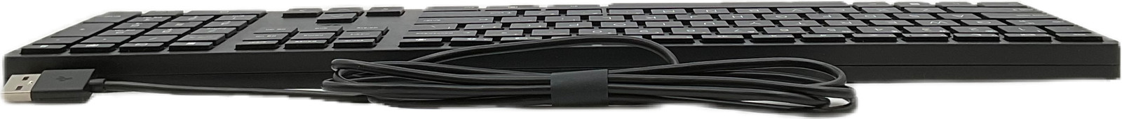 HP 320K Slim Wired USB Desktop Keyboard Black QWERTY English L96909