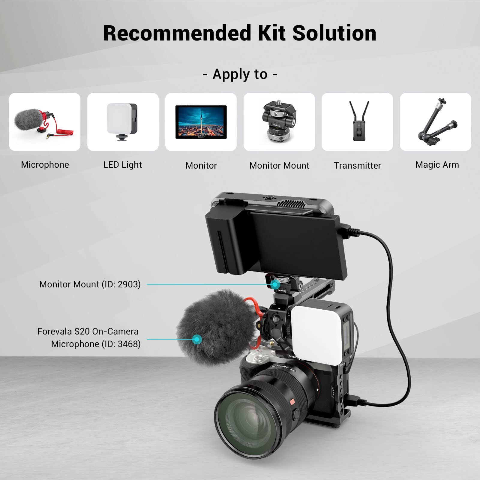 SmallRig NATO Top Handle With Quick-release NATO clamp For Camera Cage 3766