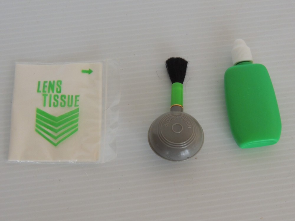 Cleaning Cloth brush and solution, for camera