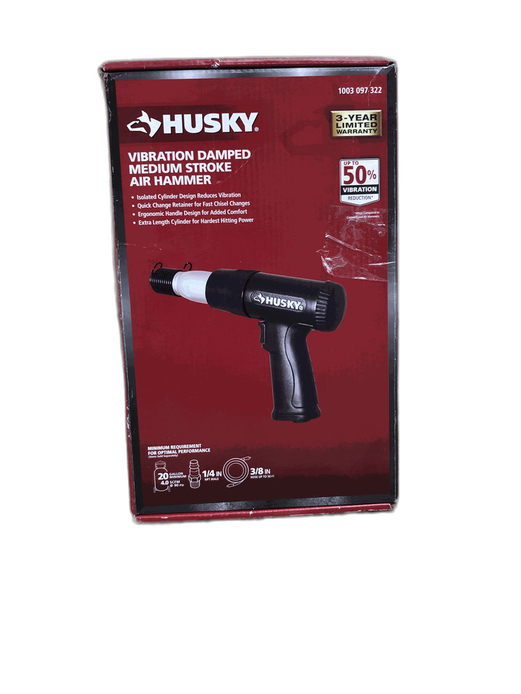 Husky Vibration Damped Medium Stroke Air Hammer