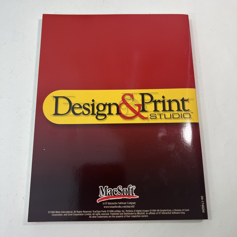 Design & Print Studio Mac-soft Rare! 