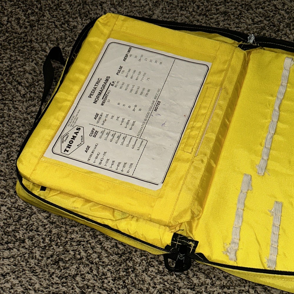 Thomas Pack EMS, Yellow Peds Intubation Pack With Assorted Modules