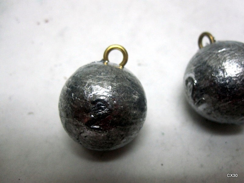 20 Pcs. Egg Drop Sinkers 2 Oz. with Static Ring