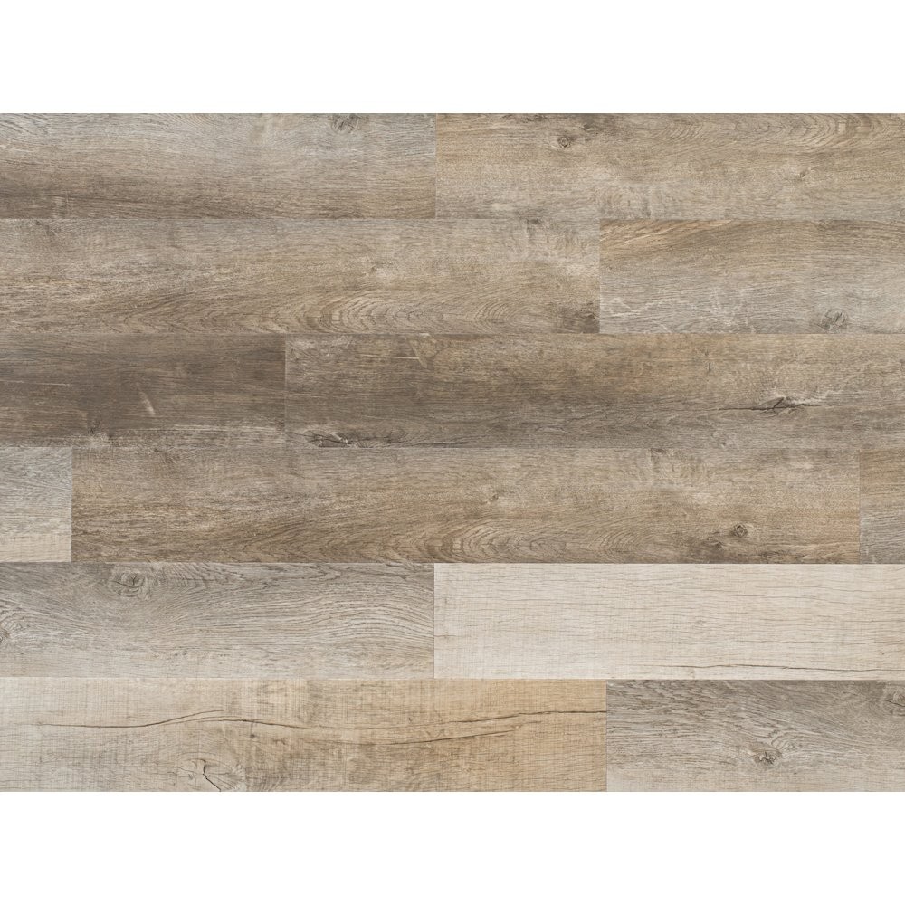 EVA Backing SPC Wood Flooring Planks, Surrey Beige 4mm x 7" x 48" with 20mil...