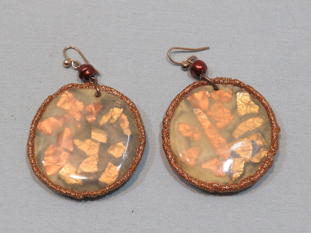Vintage/Handmade Composite Earrings
