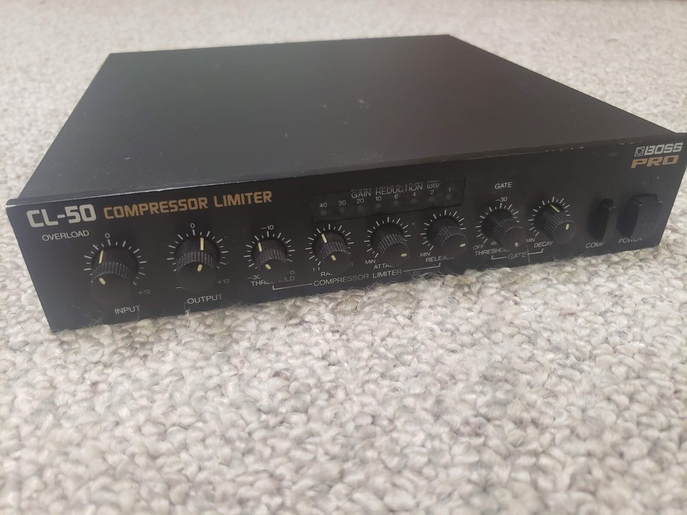 Rare Vintage Boss Pro CL-50 Compressor Limiter Half Rack Guitar Effect Processor
