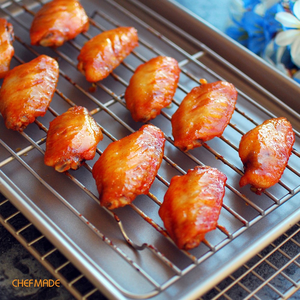 CHEFMADE Roasting Pan with Rack (Champagne Gold)