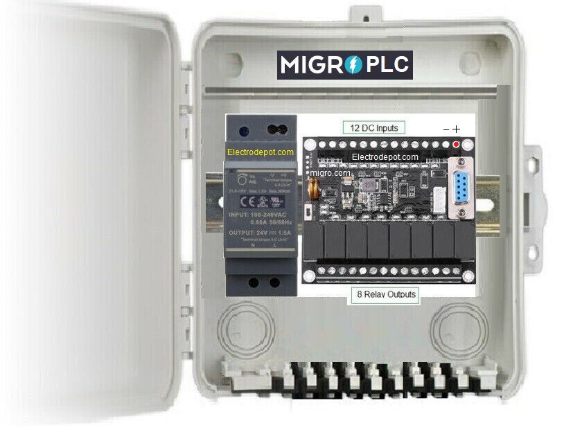 PLC Trainer Kit Professional Programmable Controller, GX Ladder Logic NEMA Box